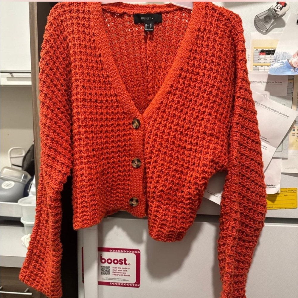 Orange Cardigan